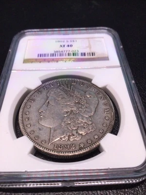 1892-S Morgan Silver Dollar XF 40 - Image 1 of 4