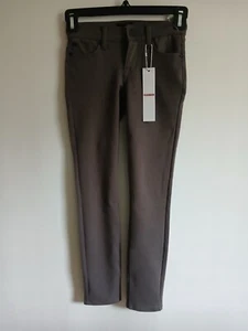 Girl's Hudson Taupe Poly Rayon Straight Leg Pant 5 Pocket Style Sz8 - Picture 1 of 18
