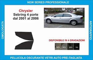 pellicole oscuranti vetri compatibili con chrysler sebring 4p dal 2001-06 ant - Imagen 1 de 1