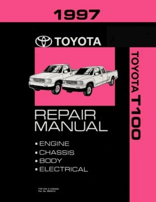 Toyota T100 1997 manual de reparación de taller libro motor transmisión OEM Foto 1 de 4