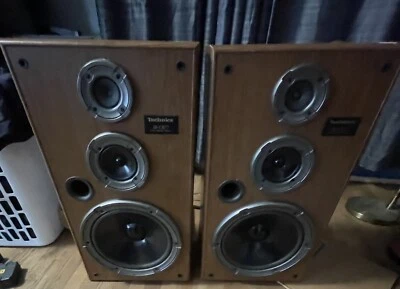 Technics SB-CR77 Juego de 2 sistemas de altavoces de 3 vías vintage probados y funcionan Foto 1 de 4