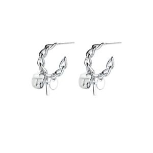 Chain Ear Rings Earrings Cool Ear Stud Dangle Drop S925 Silver Needle for Teens