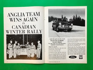 1963 FORD ANGLIA 2 PAGE ORIGINAL VINTAGE PRINT AD ADVERTISEMENT - Picture 1 of 1
