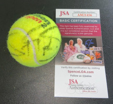 STEFANOS TSITSIPAS SIGNED USED WESTERN SOUTHERN OPEN TENNIS BALL US CINCY JSA