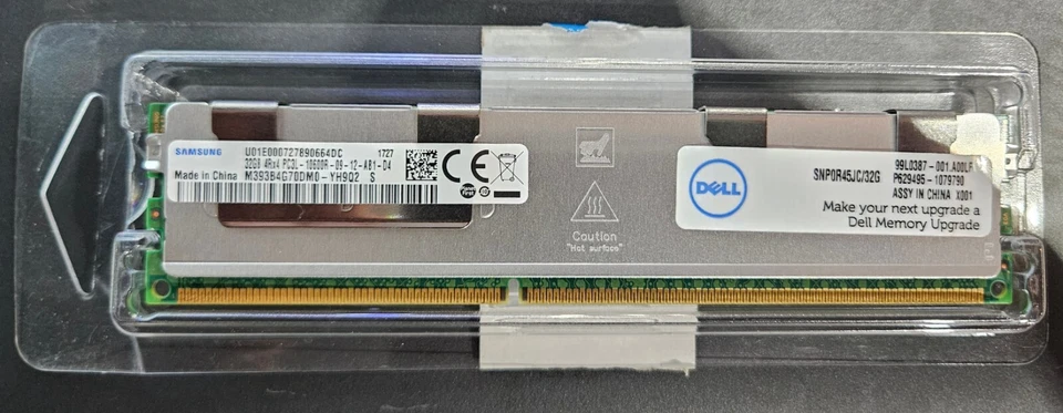 Samsung M393B4G70DM0-YH9Q2 32GB PC3L 10600R 4Rx4 Memory Dimm - Image 1 of 1