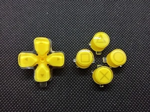 NEW Sony PlayStation 5 DualSense CFI-ZCT1W Face Push Buttons Dpad Yellow 4055 - Picture 1 of 4