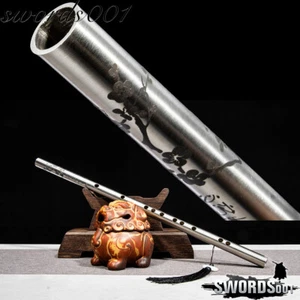 20 Inch Martial Arts Chivalry Swordsman Flute High Chrome Steel For Collection - Picture 1 of 9