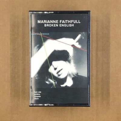 MARIANNE FAITHFULL Cassette Tape New Wave BROKEN ENGLISH BALLAD OF LUCY JORDAN Foto 1 de 4