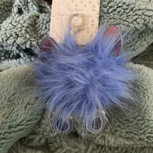 Disney Parks Lilo And Stitch Plush Bag Charm Stitch With Dangle Feet New HTF - Picture 1 of 4