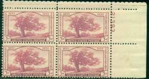 SCOTT # 772 PLATE BLOCK, CONNECTICUT, MINT, OG, NH, GREAT PRICE! - Picture 1 of 1
