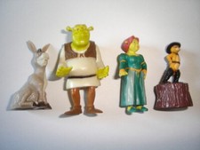 SHREK 2 LARGE RUBBER FIGURINES SET - FIGURES COLLECTIBLES MINIATURES