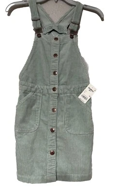 Nuevo Vestido Jersey Oshkosh Niñas Talla 10 Pana Salvia Verde Oliva $38 Foto 1 de 4