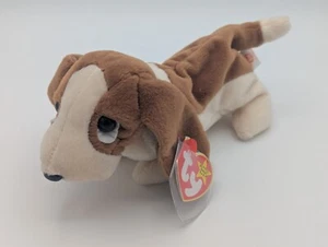 1998 Ty Beanie Baby Tracker the Basset Hound Dog Beanie Babies - Picture 1 of 4