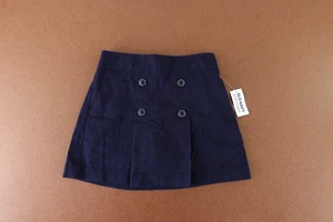 Old Navy Girls Size Small (6/7) Ink Blue School Uniform Pleated Skort NWT - Picture 1 of 5