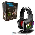RGB Light Gaming Headset, PS4 Xbox One, with Noise Canceling Mic Stereo Surround