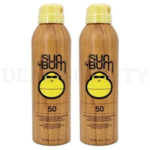 Sun Bum Original SPF 50 Broad Spectrum Sunscreen Spray 5oz Lot of 2 - Picture 1 of 2