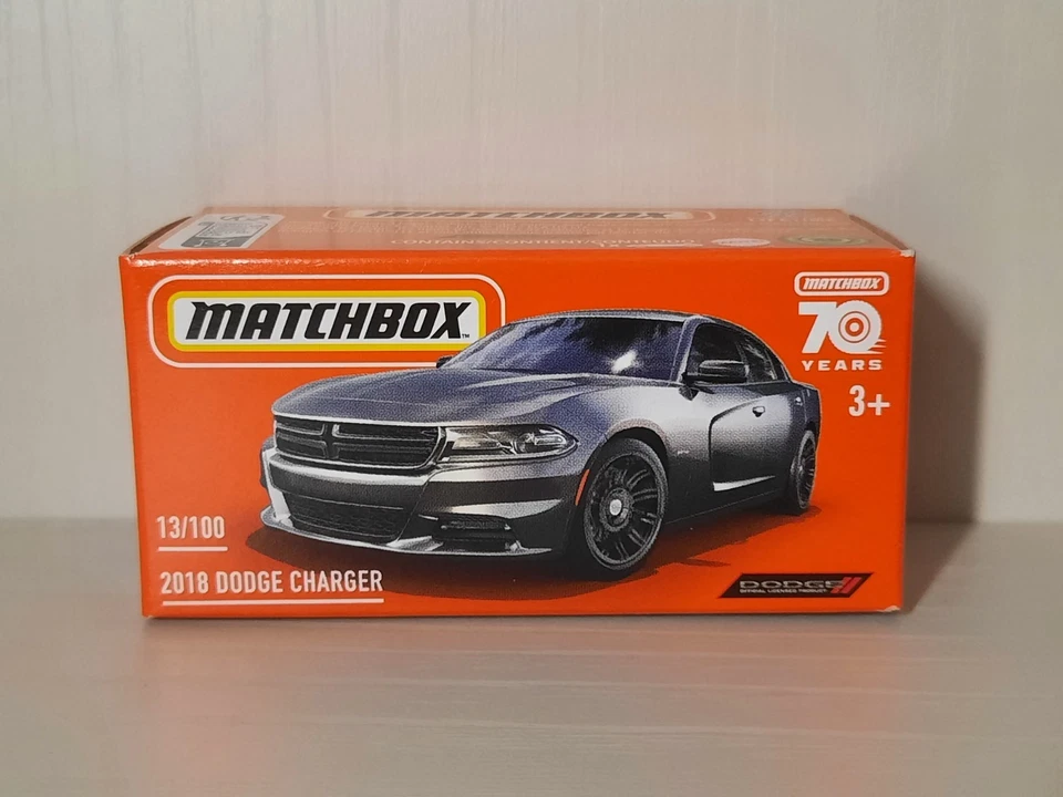 Matchbox 2023 Mattel 2018 Dodge Charger 13/100 Box Modellino 1/64 - Immagine 1 di 1