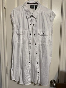 Camisa Harley Davidson Motocicletas Motociclista Blanca Sin Mangas Big Eagle Hombres Talla 2xl - Imagen 1 de 6