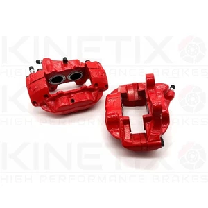 FOR AUSTIN PRINCESS ESCORT CAPRI TRIUMPH TR8 4 POT BRAKE CALIPERS RED UPGRADED - Picture 1 of 5