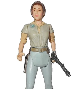 STAR WARS power of the jedi PRINCESS LEIA carrie fisher endor 2000 2001 complete - Picture 1 of 2