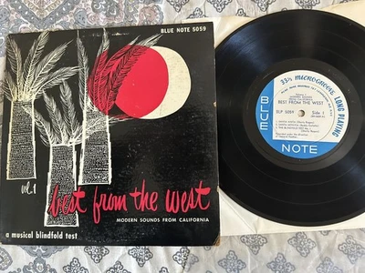 BLUE NOTE 1954 "BEST FROM THE WEST Vol 1"  EAR  trail off wax 10" ORIGINAL  JAZZ - Image 1 of 4