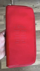 Givenchy Red Patent Zipper Pouch Clutch - Picture 1 of 5