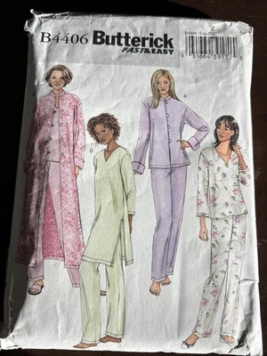 butterick patterns B4406 Misses Jacket,Robe,Top,Tunic, Pants Sz Lrg-Xlg - Image 1 of 3