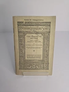  Riverside Literature Series 1923 The Coming Of Arthur Tennyson Enlarged Book  - Picture 1 of 10