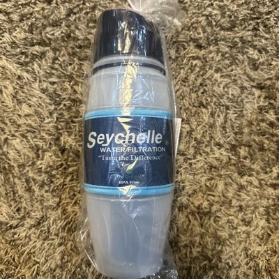 Seychelle 28oz Filtration Flip Top Pure Water Filter Squeeze Bottle NEW USA made - Image 1 of 4