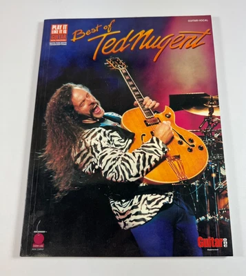 Best of Ted Nugent livro de tablatura de guia de guitarra gato febre arranhão médico encomendado - Imagem 1 de 4