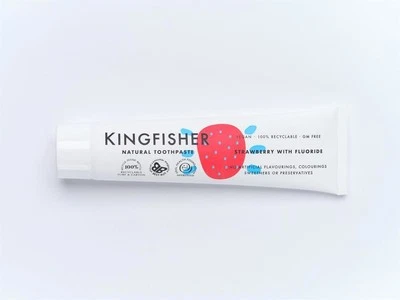 KINGFISHER Eisvogel Kinder Erdbeere Zahnpasta mit Fluorid 100ml