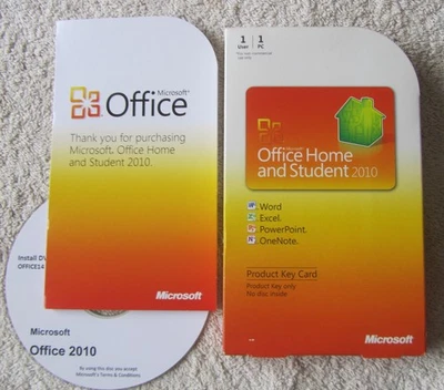 Microsoft Office 2010 Home & Student - Word, Excel, PowerPoint - with DVD & Key - Image 1 of 4