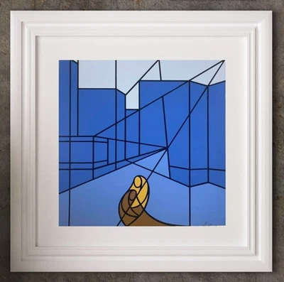 Original Serigrafie City – signierte Grafik 1970er Jahre 70s, moderne Kunst - Bild 1 von 4