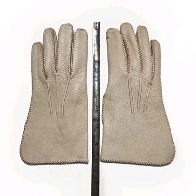 Guantes suaves para mujer de piel de ciervo cosidos a mano de colección Foto 1 de 4