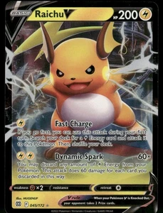Raichu V 045/172 Ultra Rare Holo NM Pokemon SWSH09: Brilliant Stars - Bild 1 von 2