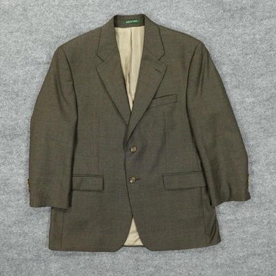 Blazer Vintage Lauren Ralph Lauren Hombres 40S Lana Marrón Cachemira Canadá Abrigo Deportivo Foto 1 de 4