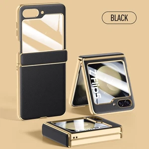 Leather Plated Case Screen Protector Hinge Cover for Samsung Galaxy Z Fold 7 6 5 - Picture 1 of 14