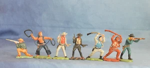 7 x 54 mm Britain's Herald & Hong Kong Wild West Cowboys @ 1960 - Picture 1 of 2