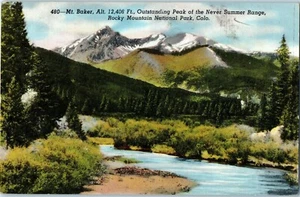 480 Mt. Baker Never Summer Range Rocky Mtn. National Park Colo. Postcard - Picture 1 of 2