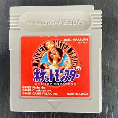 Pocket Monsters Red Pokemon Nintendo Game Boy 1996 Japanese Version Save OK - Image 1 of 4