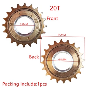 Motorcycle Chain Freewheels Bicycle Single Speed 20T Flywheel Gear Sprocket Cog - Picture 1 of 10