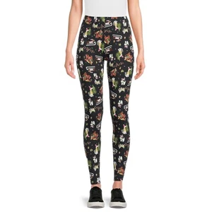 No Boundaries Ankle Length Christmas Dog Printed Leggings - 7-9 Medium #3536 - Picture 1 of 12