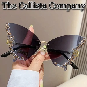 1.4K+ Verkauft MODE SCHMETTERLING STRASS DEKORATIVE SONNENBRILLE (7 FARBEN) - Bild 1 von 13