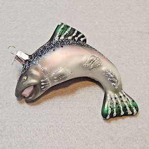 Old World Christmas King Salmon (12488) Glass blown Ornament - Picture 1 of 10