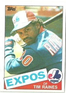 TIM RAINES MONTREAL EXPOS #630 - TOPPS CASI NUEVO - MONTADO 1985 - Imagen 1 de 2