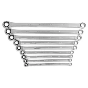 GearWrench SAE Extra Long Pattern Gear Box Ratcheting Wrench Tool Set 9 Piece - Picture 1 of 15