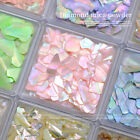 1Box Aurora Shell Flakes Abalone Nails Charms Thin Natural Irregular Sequins re