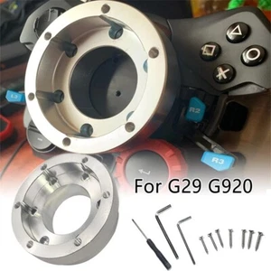 Steering Wheel Adapter Plate 70mm Silver For Logitech G29 G920 G923 Momo Sparco - Picture 1 of 11