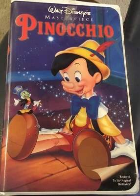 Pinocchio, Walt Disney's Masterpiece collection (VHS, 1993) Foto 1 de 3