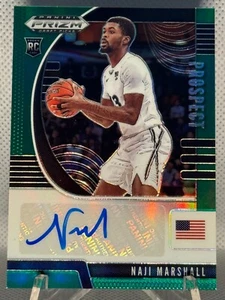NAJI MARSHALL 2020 Prizm Draft Picks Green Prospect Auto #PA-NA - Picture 1 of 2